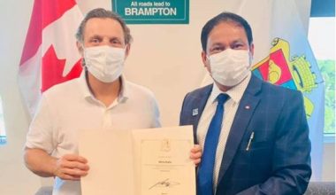 मित्र काफ्लेलाई क्यानडाको सिटी अफ ब्राम्टन स्थानीय सरकारबाट ‘सिटिजन्स अवार्ड’