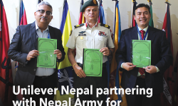 सेनासँगको सहकार्यमा युनिलिभरले गर्‍यो धौलागिरि हिमालको फोहोर संकलन