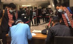 विश्वकप तथा एसियन कप छनोट खेल्न गएको नेपाली टोली स्वदेश फर्किंयो