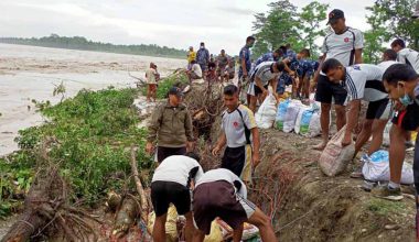 सेनाद्वारा बाढीपीडितको खोज, उद्धार तथा राहत जारी