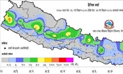 चौबीस घण्टामा डडेलधुरामा सबैभन्दा बढी ११२ मिलिमिटर वर्षा