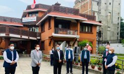 चिनियाँ कम्युनिस्ट पार्टीले पठाएको स्वास्थ्य सामग्री एमालेद्वारा सरकारलाई हस्तान्तरण