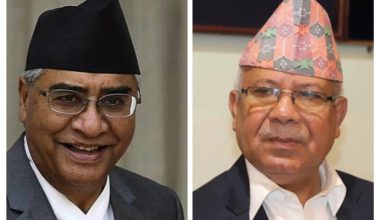 प्रधानमन्त्री देउवा र नेता नेपालबीच भेटवार्ता, पछिल्लो राजनीतिक परिस्थितिबारे छलफल