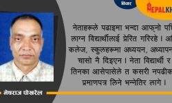 ‘शिक्षा नसुधारी देश बन्दैन भन्ने कुराको नेताहरूले मतलबै गरेनन्’