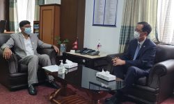 अर्थमन्त्री र कोरियाली राजदूत पार्कबीच भेटवार्ता