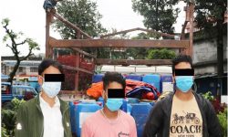 १ हजार केजी एसिडसहित ३ जना पक्राउ