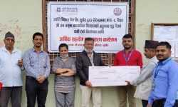 ज्योति विकास बैंकद्वारा विद्यालयलाई आर्थिक सहयोग