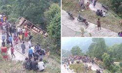 सिन्धुपाल्चोकमा बस दुर्घटना : मृतकको संख्या ३ पुग्यो