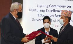 विश्व बैंकले उच्च शिक्षा कार्यक्रमका लागि सहुलियतपूर्ण ऋण दिने