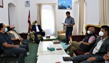 विपत् व्यवस्थापन सर्वपक्षीय समितिद्वारा सभामुख सापकोटालाई ध्यानाकर्षण पत्र