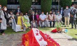 रुक्मशमशेरलाई श्रद्धाञ्जली दिन पुगे देउवा (तस्बिरसहित)