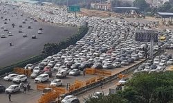 दिल्ली–गुरुग्राम सिमानामा भयंकर ट्राफिक जाम