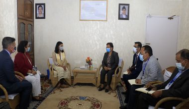 ऊर्जामन्त्री भुसाल र फातिमाबीच भेटवार्ता