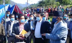 बाढी प्रभावित क्षेत्रमा गृहमन्त्री खाँण (तस्बिरसहित)