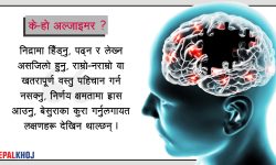 बिर्सने रोग अर्थात् जो मस्तिष्कसँग जोडिएको छ !