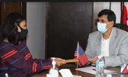 अर्थमन्त्री शर्मा र एमसीसी उपाध्यक्ष फातिमाबीच भेटवार्ता