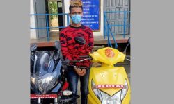 चोरीको मोटरसाइकलसहित एकजना पक्राउ