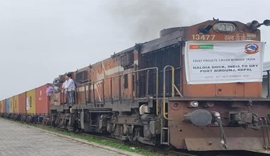पहिलो निजी कार्गो रेल भारतबाट वीरगञ्ज आइपुग्यो