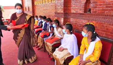 राष्ट्रपति भण्डारीद्वारा नवकन्याहरुको पूजा