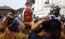 टेकुमा पचली भैरवको घ्याम्पो जात्रा सुरु