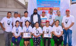 थसीमा ५८ जनाले गरे रक्तदान