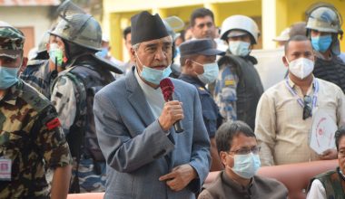 प्रधानमन्त्री देउवा बाढीपहिरो र डुबान प्रभावित जिल्ला अवलोकनमा