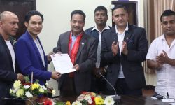 खेलकुद मन्त्री गहतराजलाई खेलाडी संघको ज्ञापनपत्र