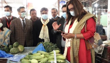 चाबाहिलकाे तरकारी बजारमा विद्युतीय कारोबार