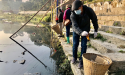 भाइटीकाका दिन पनि वाग्मती सफाइ