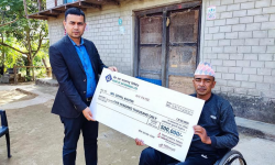 बैंक अफ काठमाण्डुद्वारा ग्राहकलाई बिमा दाबी रकम भुक्तानी