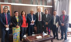 श्रममन्त्री श्रेष्ठ र नेपालका लागि रोमानियाका राजदुतबीच शिष्टाचार भेट