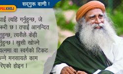 ‘तपाईं त्यही गर्नुहुन्छ, जे जरुरी छ’