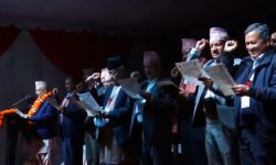 ओलीसहित निर्वाचित पदाधिकारीले लिए पद तथा गोपनीयताको शपथ