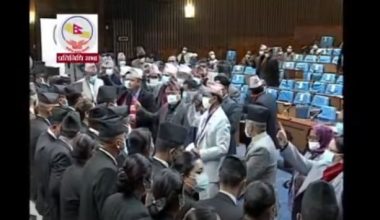 एमालेद्वारा संसद अवरूद्ध कायमै, भाेलिसम्मका लागि बैठक स्थगित