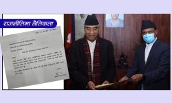 रक्षामन्त्री डा. मीनेन्द्र रिजालले दिए पदबाट राजीनामा