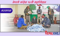 कांग्रेस सह-महामन्त्री उम्मेद्‌वारको मतगणना जारी