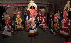 मध्यपुर थिमिमा देखाइएको नवदुर्गा नाचको झलक (फोटो फिचर)