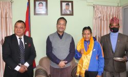 खेलकुदमन्त्री अथकद्वारा बक्सिङ टिमलाई बिदाई