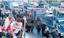 क्यानडा प्रदर्शन : कोभिड खोपको विरोधमा दोस्रो दिन पनि राजधानी ओटावा ठप्प