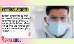 चौबीस घण्टामा थपिए ८,४५४ संक्रमित, ४,४३३ जना डिस्चार्ज