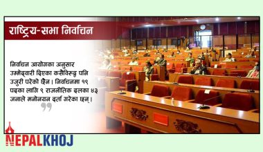 उम्मेद्‌वारी दिनेको नाम ३ बजे सार्वजनिक गरिने