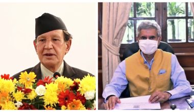 परराष्ट्रमन्त्री खड्का र भारतीय विदेशमन्त्रीबीच टेलिफोन वार्ता