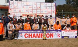 प्रधानमन्त्री कप टी-ट्वान्टी प्रतियोगिताको उपाधि सशस्त्र प्रहरीलाई