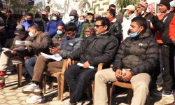 सेक्युरिटी मजदुरहरु आन्दोलित : सेवा, सुविधा घटाएको आरोप