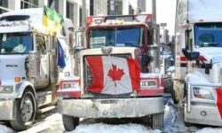 क्यानडा प्रदर्शन : ट्रक ड्राइभरका अवरोधमाझ राजधानी ओटावामा संकटकाल घोषणा