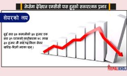 ४३ अंकले नेप्से घट्दा तीन अर्ब ६६ करोडको कारोबार, सबै सूचक राताम्मे
