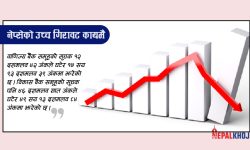 नेप्सेका सबै सूचक राताम्मे, २२ अंकले घट्दा झन्डै साढे ३ अर्बको कारोबार