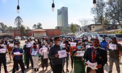 स्काउट कार्यालय तोडफोडको विरोधमा शान्तिपूर्ण प्रदर्शन