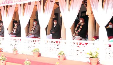 वसन्त श्रवणका लागि राष्ट्रपतिसहित उच्च पदस्थ पुगे हनुमानढोका (फोटो फिचर)