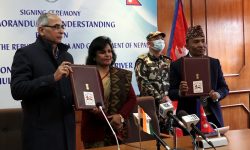 महाकाली नदी पुल निर्माणका लागि नेपाल र भारत सरकारबीच सम्झौता